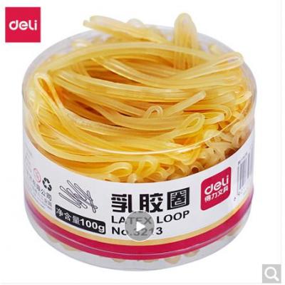 得力(deli)100g办公耐用乳胶圈/橡皮筋/橡胶圈/牛皮...