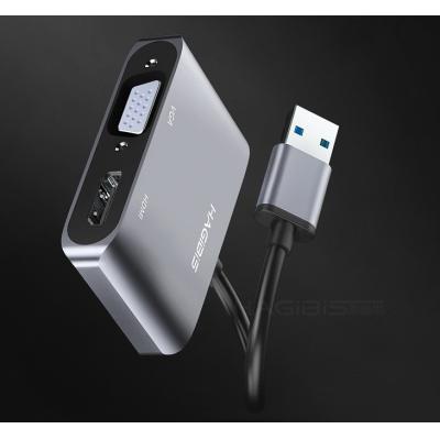 海备思USB3.0转HDMI转换器VGA转接头投影仪接口笔记...