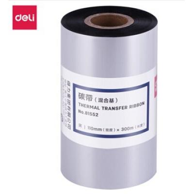 得力(deli)110mm*300m热转印条码机标签机树脂腊...