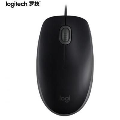 罗技（Logitech）M110 鼠标 有线鼠标 办公鼠标 ...